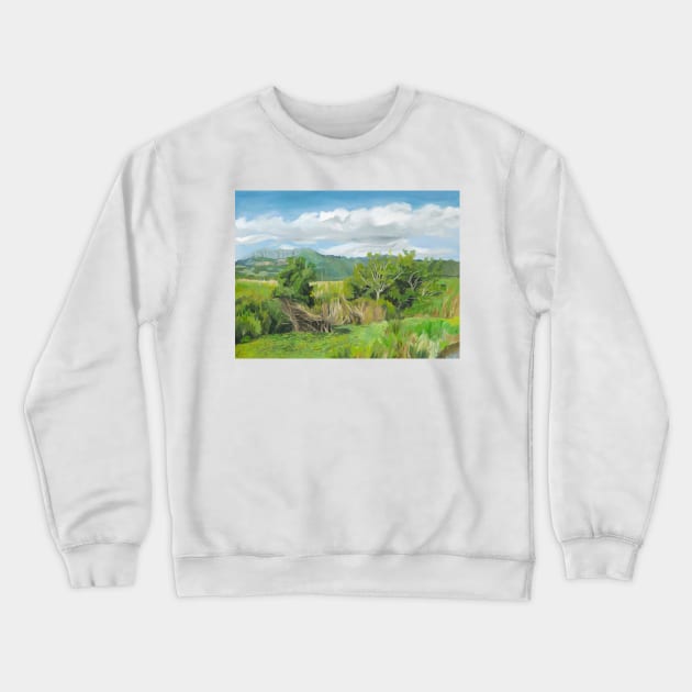 New Day at Kawanui (Right Panel of Triptych) Crewneck Sweatshirt by wendyroberts